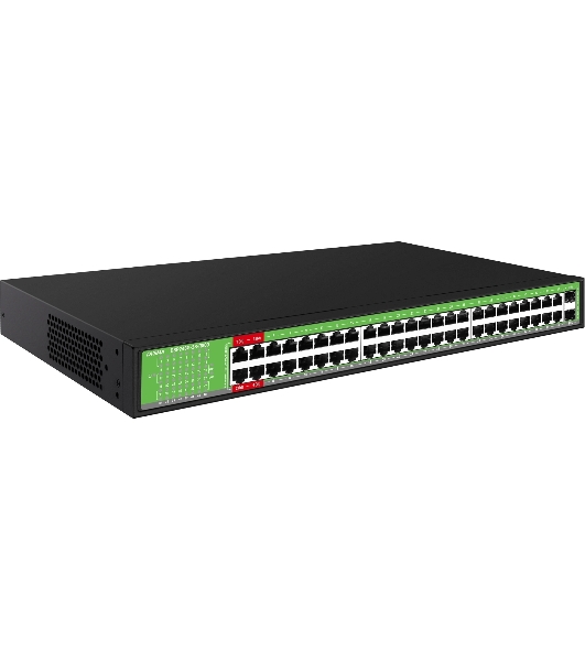 Коммутатор Digma DSP248G-2S-R800 V1, 48×1 Гбит/с + 2×1 Гбит/с SFP, неуправляемый