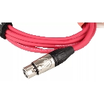 Микрофонный кабель FORCE FMC-05/3 RD XLR (F) -XLR (M), разъемы с никелевым корпусом и посеребренными контактами, 3 м, цвет красный, фото4