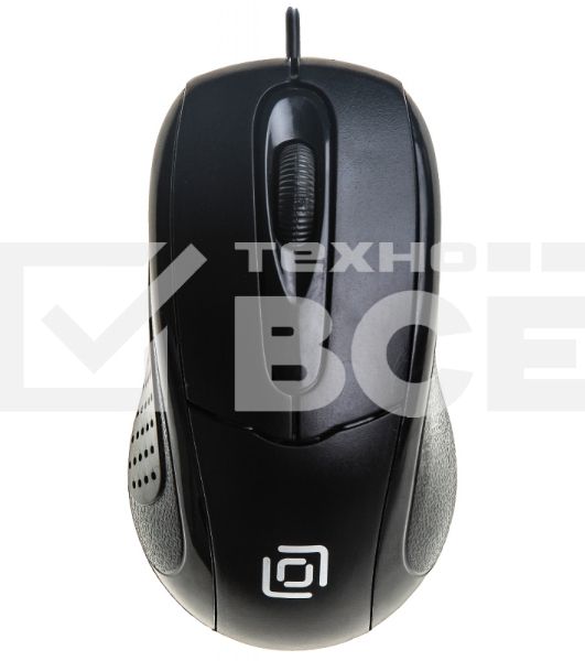 Мышь проводная Oklick 305M черный, 1000 dpi, USB, кнопки - 3