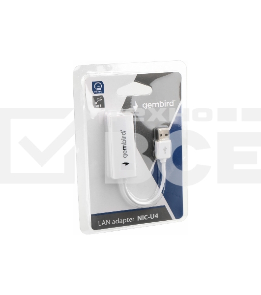 Сетевой адаптер Ethernet Gembird NIC-U4 USB 2.0 - Fast Ethernet adapter