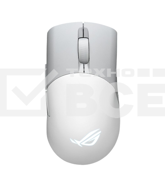Мышь беспроводная/проводная ASUS ROG Keris Wireless AimPoint белый, 36000 dpi, радиоканал, Bluetooth, USB, кнопки - 5