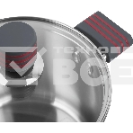 Кастрюля Rondell Stripes RDS-1281 5.8л. d=24см (с крышкой) стальной, фото5