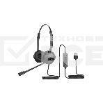 Бинауральная USB-гарнитура Fanvil HT302, стерео, HD звук, переходник QD на RJ9, фото 1