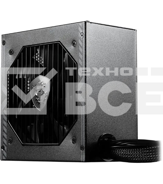Блок питания MSI MAG A650BN (306-7ZP2B11-CE0) 650 Вт, 80 PLUS BRONZE, 120 мм, немодульный, чёрный