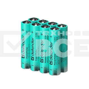 Батарейка алкалиновая Defender LR03-8BL ААА, блистер, 8 шт.,PowerPulse