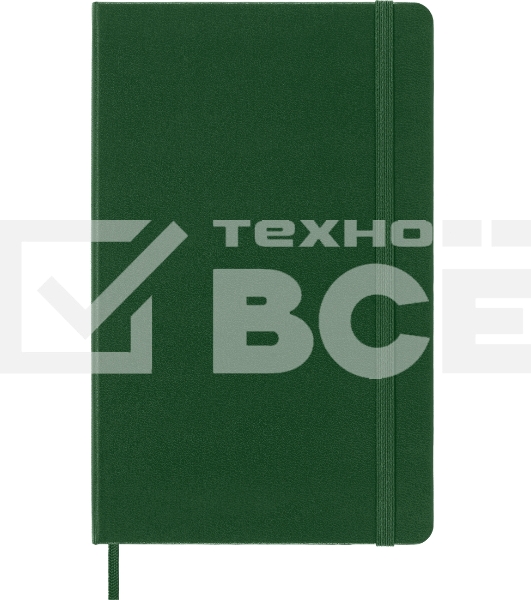 Блокнот Moleskine CLASSIC QP061K15 Large 130х210мм, 240 страниц, клетка, твердая обложка, зеленый