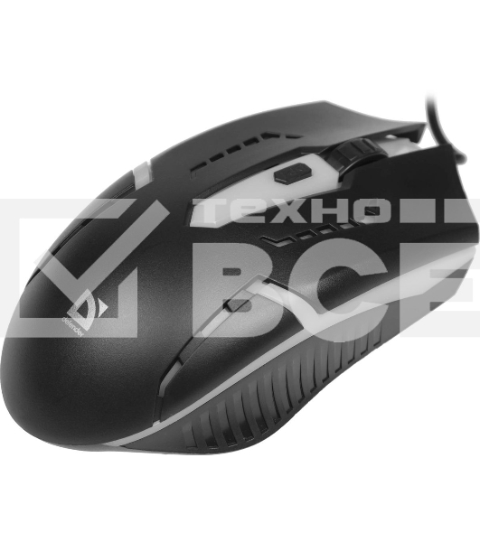 Мышь проводная Defender Hit MB-601 черный, 1200 dpi, USB, кнопки - 4
