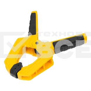 Струбцина клещеобразная Denzel усиленная 50 х 35 мм, двухкомпонентные рукоятки