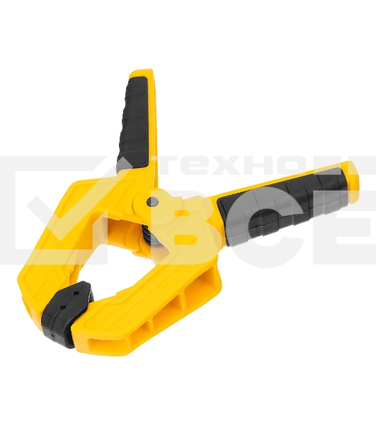 Струбцина клещеобразная Denzel усиленная 50 х 35 мм, двухкомпонентные рукоятки