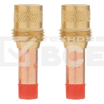 Держатель цанги Denzel с газовой линзой для электрода 2,4 мм, 2 шт, фото 1