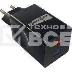 Сетевое зарядное устройство MORE CHOICE (4627151195100) NC55QCm QC3.0 черный, фото 1