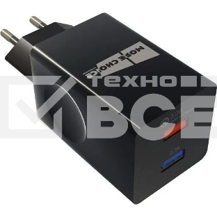 Сетевое зарядное устройство MORE CHOICE (4627151195100) NC55QCm QC3.0 черный