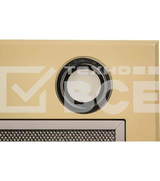 Вытяжка встраиваемая LEX GS Bloc P 900 слоновая кость управление: кнопочное (1 мотор)