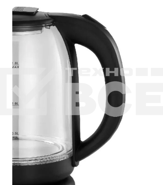 Чайник электрический Добрыня EC-113 1.8 л, 1800 Вт,стекл черный x12