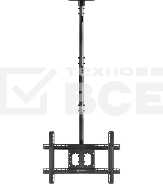 Потолочный кронштейн ONKRON N1L для телевизора 32'-80' потолочный телескопический, черный