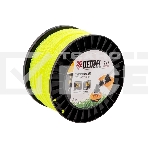 Леска для триммера Denzel витой квадрат, 2,4мм х 243м, на DIN катушке FLEX CORD, фото 1