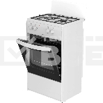 Плита комбинированная Darina S KM 521 300 W белый/черный, конфорок 2 шт, духовка 45 л, 50 см x 85 см x 45 см, фото3