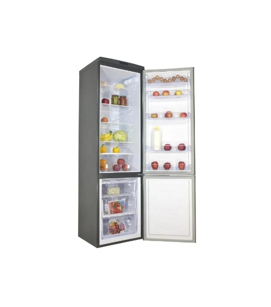 Холодильник DON R-295 GIF графит цветы двухкамерный 259/101л морозилка снизу