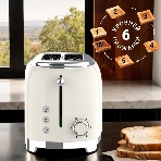 Тостер Tesler TT-260, бежевый, 815 Вт, 2 слота, фото8