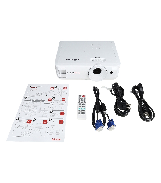 Проектор InFocus IN114.AA DLP, 4000 lm, XGA, 30 000:1, 1.94~2.16:1, HDMI 1.4, VGA in, S-Video, 3.5mm in/out, USB-A, лампа 15 000ч.(ECO mode), 3W, 27дБ, 2,9 кг, БЕЛЫЙ