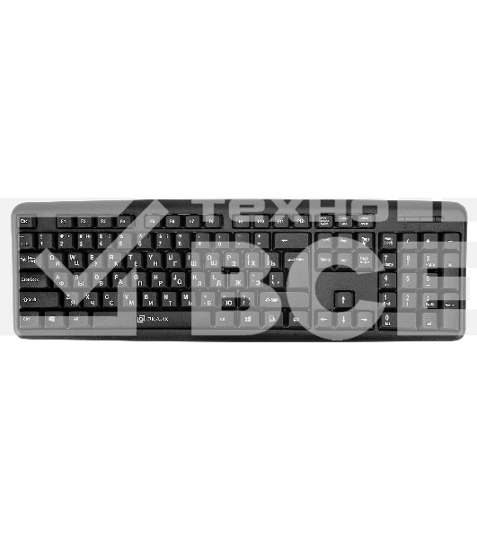Клавиатура Oklick 180M проводная, PS/2, черный