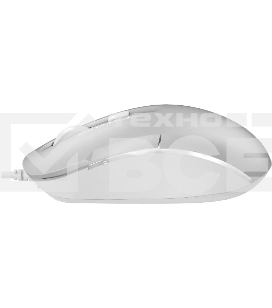 Мышь проводная A4Tech Fstyler FM26 серебристый/белый, 1600 dpi, USB, кнопки - 4
