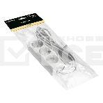 Удлинитель ExeGate ECE-3-1.8W (EX285803RUS), белый, 1.8 м, евровилка с заземлением, 3 евророзетки с заземлением, 2200 Вт, фото2
