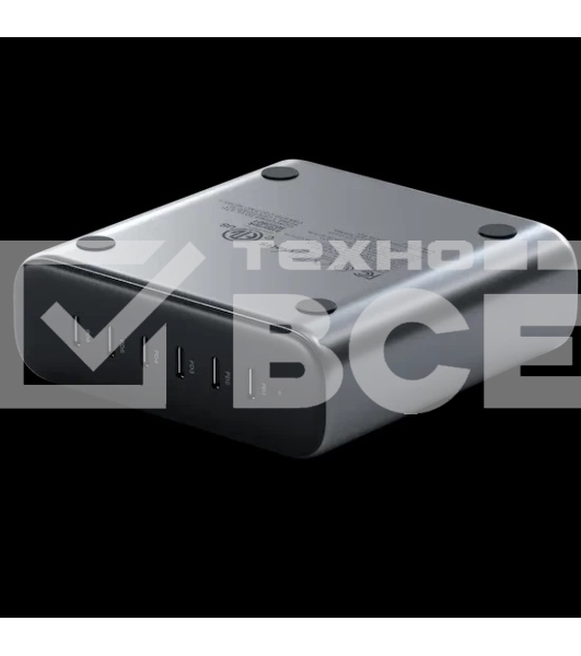 Сетевое зарядное устройство (адаптер питания) Satechi 200W USB-C 6-Port GaN Charger, 6xUSB Type-C (PD), до 200Вт, Серый ST-C200GM-EU