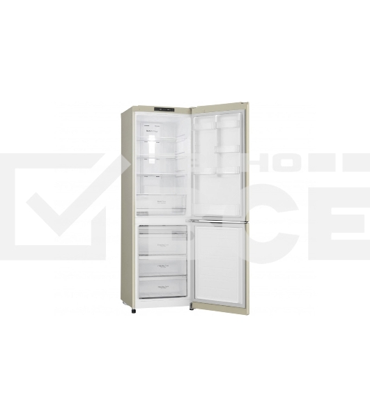 Холодильник LG GA-B419SEJL бежевый двухкамерный 223/79л морозилка снизу, No Frost