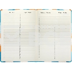 Ежедневник Deli COLORING CN148 A5 обложка картон 136 страниц, оранжевый, фото9