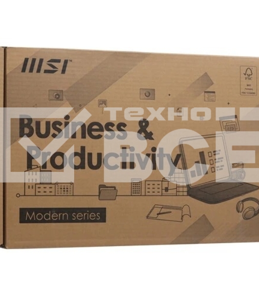 Ноутбук MSI Modern 14 F1MG серый Core 7 150U 14