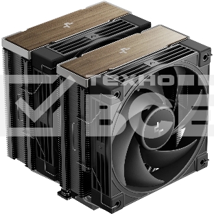 Кулер для процессора DEEPCOOL AK620 G2 LGA1851/1700/1200/115X/AM5/AM4 (8шт/кор, TDP 260W, PWM, DUAL Fan 120мм, 6 тепл. трубок, Copper Base, Wood-grain top cover, черный) RET (R-AK620G2-BKNNMN-GJD)