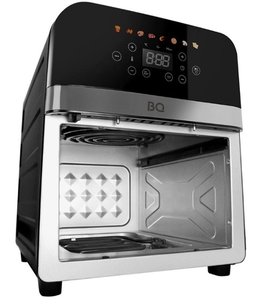 Аэрогриль BQ AF9011S черный, 2000 Вт, 9 л, сенсор, 8 программ