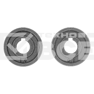 Подающий ролик Denzel V профиль под стальную проволоку 0,8-1 мм, 2 шт