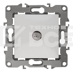 Розетка телевизионная TV ЭРА одиночная, IP20, 12-3101-01 белый, фото 1