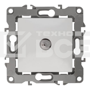 Розетка телевизионная TV ЭРА одиночная, IP20, 12-3101-01 белый