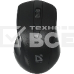 Мышь беспроводная Defender Datum MM-265 черный, 1600 dpi, радиоканал, USB, кнопки - 4, фото 1
