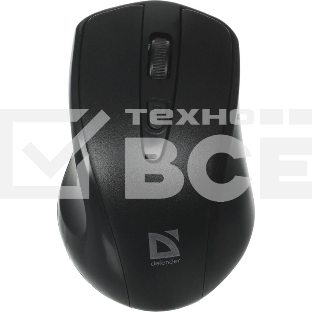 Мышь беспроводная Defender Datum MM-265 черный, 1600 dpi, радиоканал, USB, кнопки - 4
