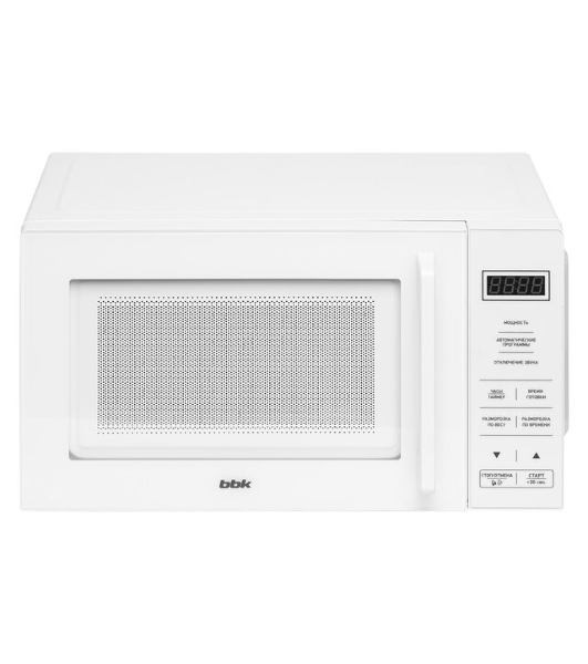 Микроволновая печь BBK 20MWS-751S/W белый, 20 л, 700 Вт, переключатели - сенсор