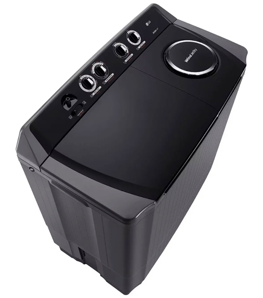 Стиральная машина LG P1861RWNT черный, загрузка вертикальная 18 кг
