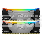 Оперативная память Kingston Fury Renegade, DDR4, 32GB (2x16GB), 3200MHz, CL16, с радиатором, RGB, серебристый/чёрный, фото 1