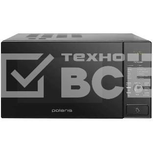 Микроволновая печь Polaris PMO 2303DG черный, 23 л, 1400 Вт, переключатели - кнопки/поворотный механизм