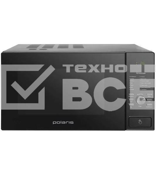 Микроволновая печь Polaris PMO 2303DG черный, 23 л, 1400 Вт, переключатели - кнопки/поворотный механизм