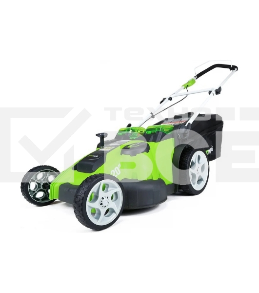 Газонокосилка аккумуляторная GreenWorks G40LM49DB, TwinForce, 40V, 49 см, без АКБ и ЗУ  (2500207)