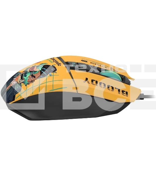 Мышь проводная A4Tech Bloody W63 Max Renegade желтый, 12000 dpi, USB, кнопки - 7