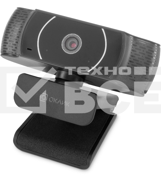 Камера Web Оклик OK-C016HD черный 1Mpix (1280x720) USB2.0 с микрофоном