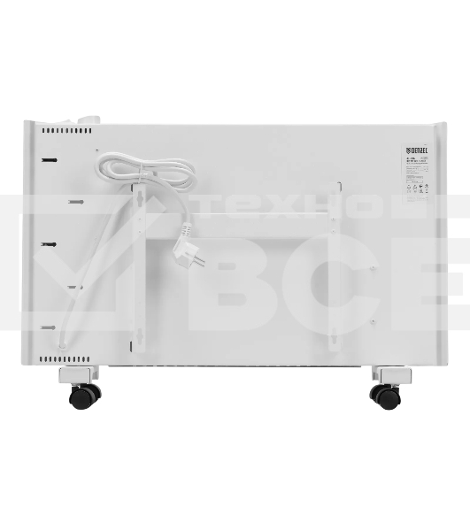 Конвектор Denzel XCE-1500 белый, 1500 Вт, 20 м2, термостат