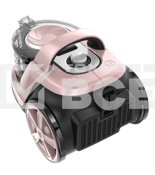 Пылесос Eurostek EVC-4508 розовый/черный, 420/2500 Вт, уборка сухая, пылесборник контейнер 3 л