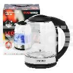 Чайник электрический Starwind SKG2051 1.8л. 1800Вт черный/серебристый (корпус: стекло), фото3