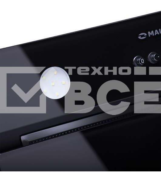 Вытяжка встраиваемая Maunfeld Trapeze 601GG черный управление: кнопочное (1 мотор)